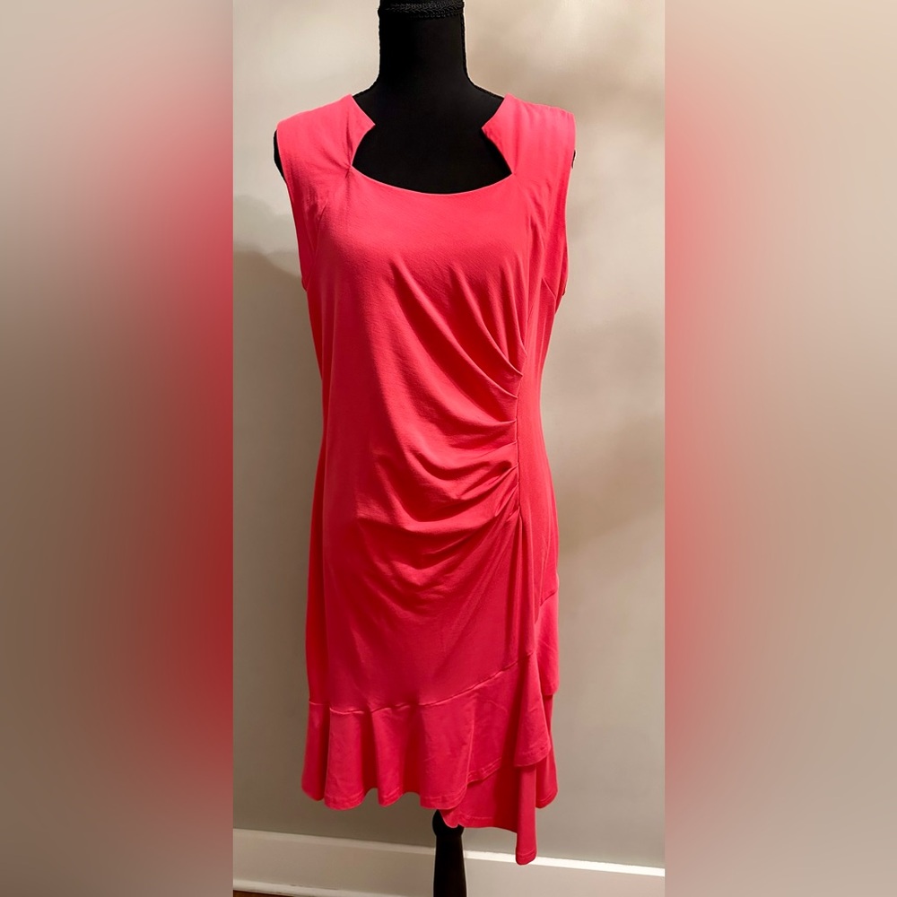 Grace Karin Asymmetrical Coral Dress